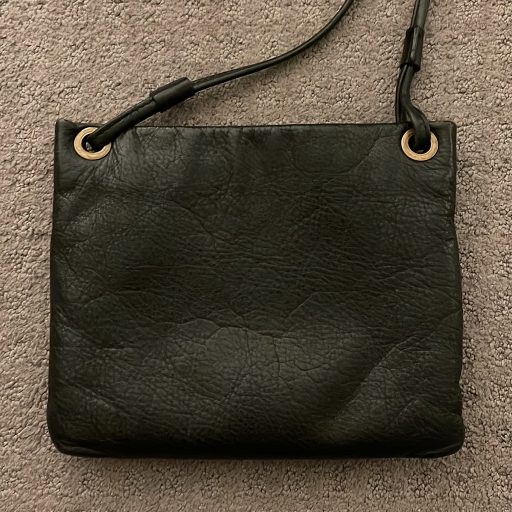 Margot Soft Black Leather Crossbody Purse - Picture 3 of 5